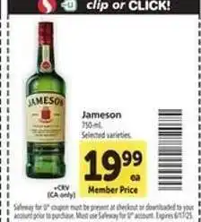 Safeway Jameson offer