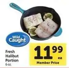 Safeway Fresh Halibut Portion offer