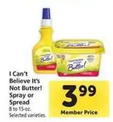 Safeway I Can't Believe It's Not Butter! offer