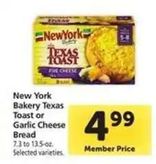 Safeway New York Bakery Texas Toast or Garlic Cheese Bread offer