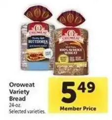 Safeway Oroweat Variety Bread offer