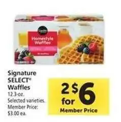 Safeway Signature SELECT Waffles offer