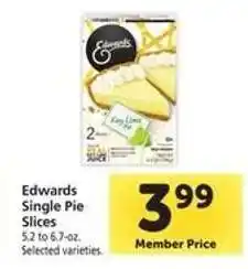 Safeway Edwards Single Pie Slices offer