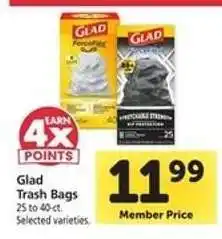 Safeway Glad Trash Bags offer