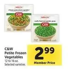 Safeway C&W Petite Frozen Vegetables offer