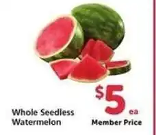 Safeway Whole Seedless Watermelon offer