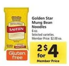 Safeway Golden Star Mung Bean Noodles offer