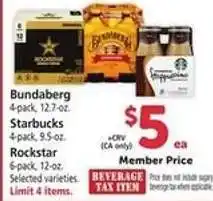 Safeway Bundaberg, Starbucks, Rockstar offer