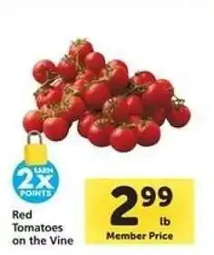 Safeway Red Tomatoes on the Vine offer