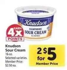 Safeway Knudsen Sour Cream offer