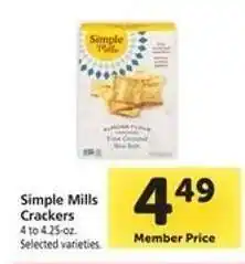 Safeway Simple Mills Crackers offer