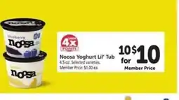 Safeway Noosa Yoghurt Lil' Tub offer