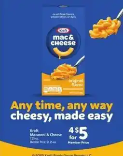 Safeway Kraft Macaroni & Cheese offer