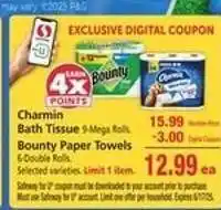 Safeway Charmin Bath Tissue, Bounty Paper Towels offer