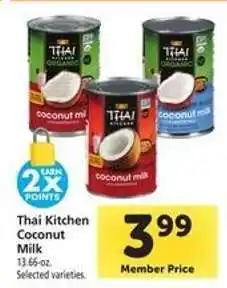 Safeway THAI KITCHEN COCONUT MILK offer