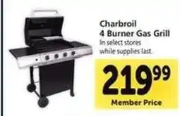 Safeway Charbroil 4-Burner Gas Grill offer