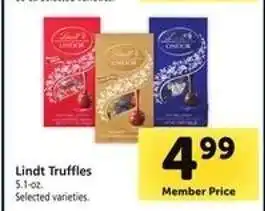 Safeway Lindt Truffles offer