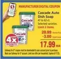 Safeway Cascade Auto Dish Soap offer