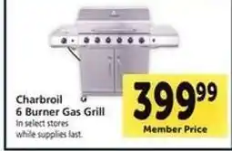 Safeway Charbroil 6-Burner Gas Grill offer
