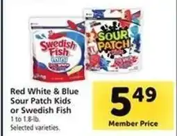 Safeway Red, White & Blue Sour Patch Kids or Swedish Fish offer