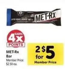 Safeway Met-RX Bar offer