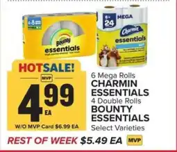 Food Lion Charmin Essentials & Bounty Essentials offer