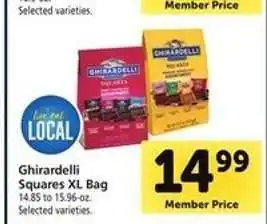 Safeway Ghirardelli Squares XL Bag offer