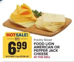 Food Lion Food Lion American or Pepper Jack Cheese offer