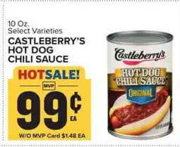Food Lion Castleberry’s Hot Dog Chili Sauce offer