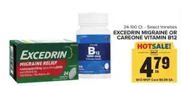 Food Lion Excedrin Migraine or CareOne Vitamin B12 offer