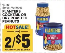 Food Lion PLANTERS COCKTAIL OR DRY ROASTED PEANUTS offer