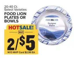 Food Lion Food Lion Plates or Bowls offer
