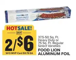 Food Lion FOOD LION ALUMINUM FOIL offer