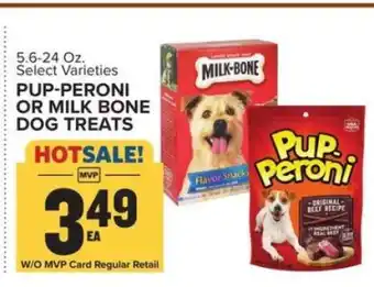 Food Lion Pup-Peroni or Milk Bone Dog Treats offer