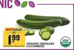 Food Lion Organic Seedless Cucumbers offer
