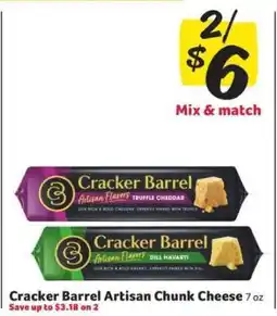 Winn Dixie Cracker Barrel Artisan Chunk Cheese offer