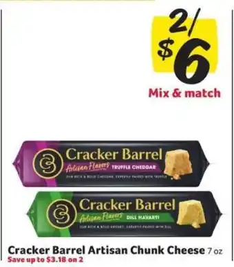 Winn Dixie Cracker Barrel Artisan Chunk Cheese offer