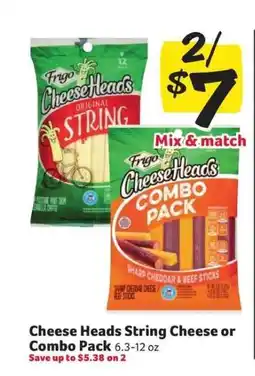Winn Dixie Cheese Heads String Cheese or Combo Pack offer
