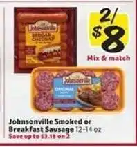 Winn Dixie Johnsonville Smoked or Breakfast Sausage offer