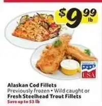 Winn Dixie Alaskan Cod Fillets offer