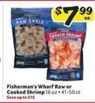 Winn Dixie Fisherman's Wharf Raw or Cooked Shrimp offer