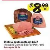 Winn Dixie Dietz & Watson Roast Beef offer