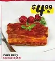 Winn Dixie Pork Belly offer