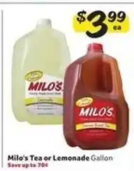 Winn Dixie Milo's Tea or Lemonade offer