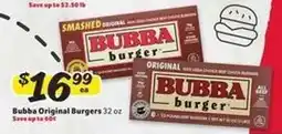 Winn Dixie Bubba Original Burgers offer