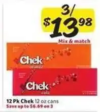 Winn Dixie Chek 12 oz cans offer