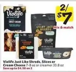 Winn Dixie Violife Just Like Shreds, Slices or Cream Cheese offer