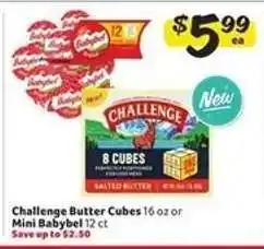 Winn Dixie Challenge Butter Cubes or Mini Babybel offer