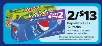Save a Lot Pepsi Products 12-Packs offer