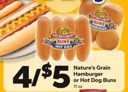 Save a Lot Nature's Grain Hamburger or Hot Dog Buns offer